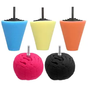 5 count  Polishing Kit  Sponge Polishing Balls Wheel Polishing Kit for Drills,  Wheel and Polisher Kits for  Care, Chrome, Rims, Metal, Plastic, Ceramic and Glass.