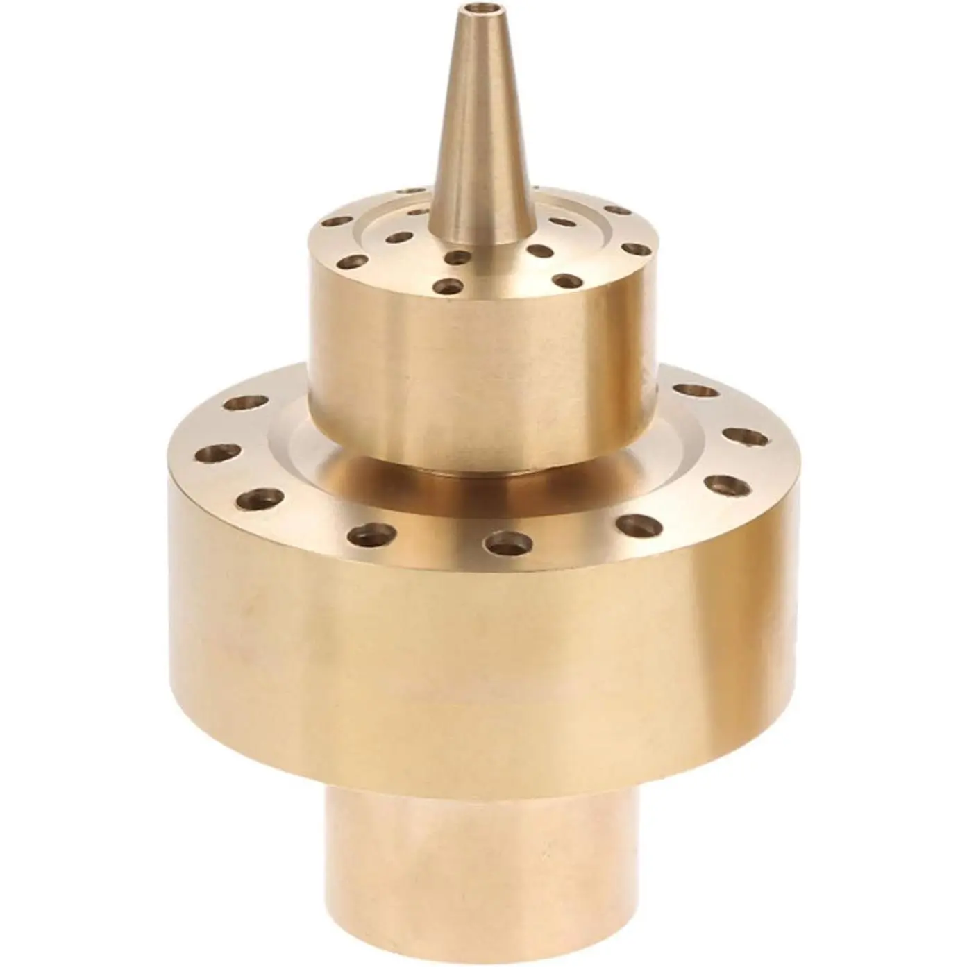 1" (G1/DN25) Brass Fountain Nozzle – Spray Height 1.5M, Coverage 1.3M, for Garden Pond & Decorative Water Features – [Size: Fit for 1 Inch Male Thread Only]