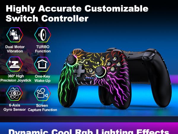 BEBONCOOL Switch Controller for Nintendo Switch Pro/Lite/OLED/PC/IOS/Android