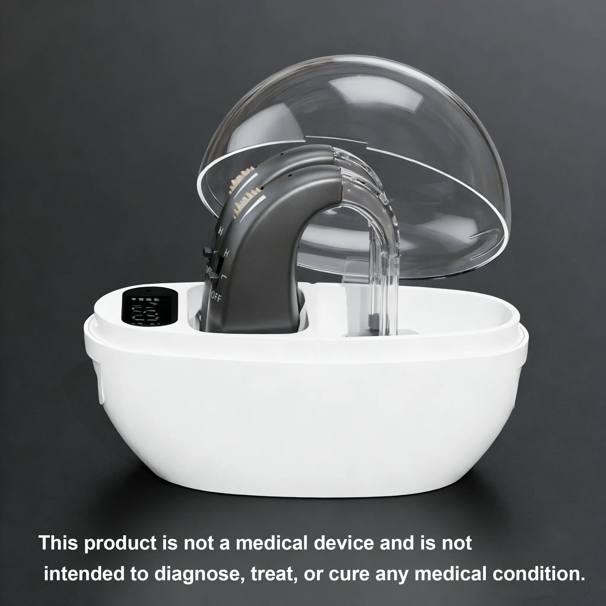 Rechargeable In-Ear Hearing Aid with Silicone Ear Tips, Suitable for Middle-Aged Adults, Indoor Outdoor TV Call Communication, Rechargeable Hearing Aids