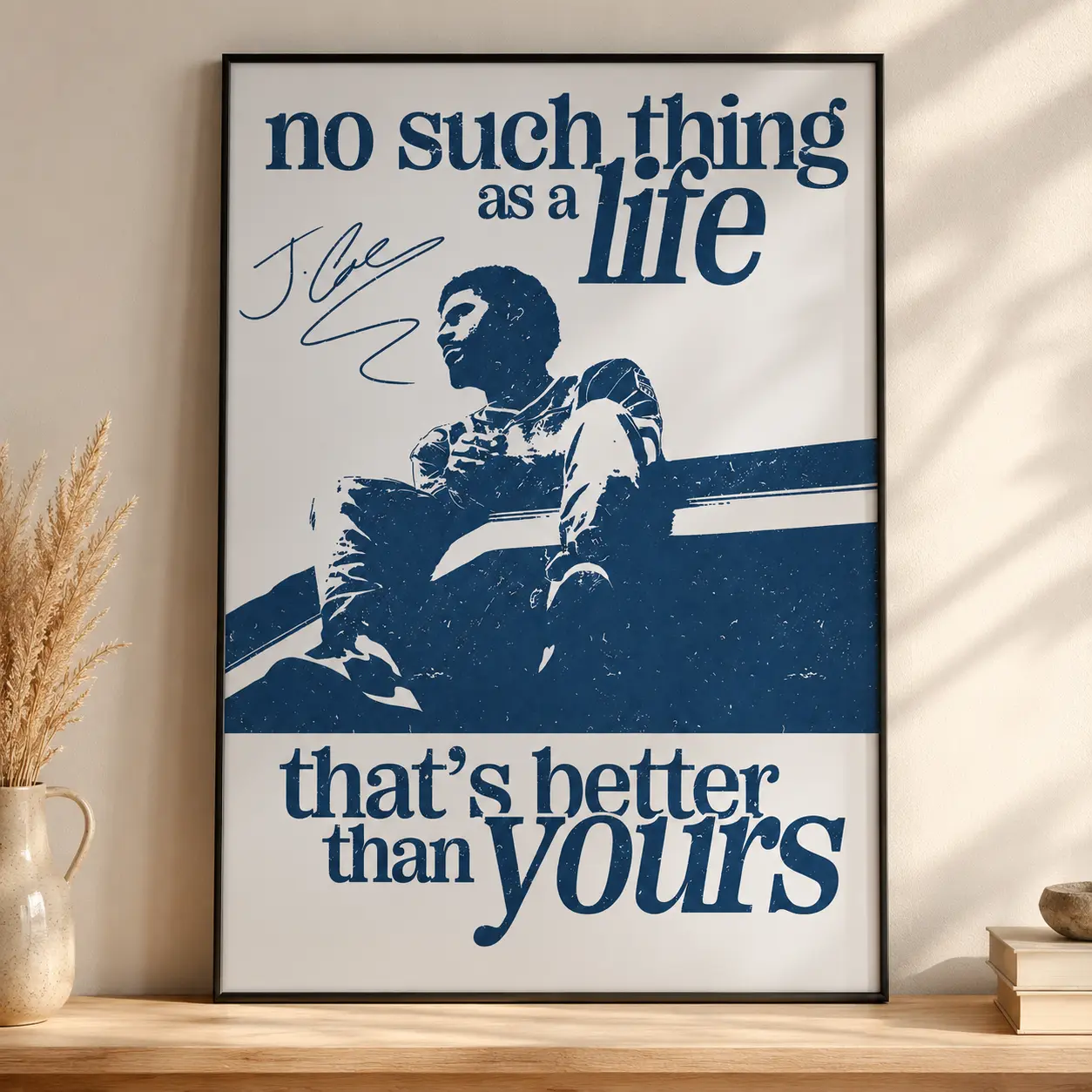 Love Yourz Poster, No Such Thing as a Life That's Better Than Yourz Poster, Rap Music Fan Gift, Hip Hop Wall Art, Music Room Decor, Bedroom Decor, Aesthetic Room Decor, Inspirational Quote Poster, Rap Legend Artwork, Unique Music Lover Gift, Modern Wall D