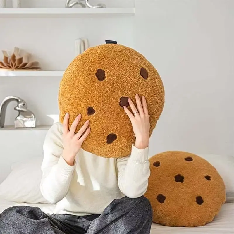 Giant Cookie Cushion for Foodies, Perfect Gift for Cozy Holidays & Fun Parties, Unique Foodie Gift Idea, Ideal for Celebrations
