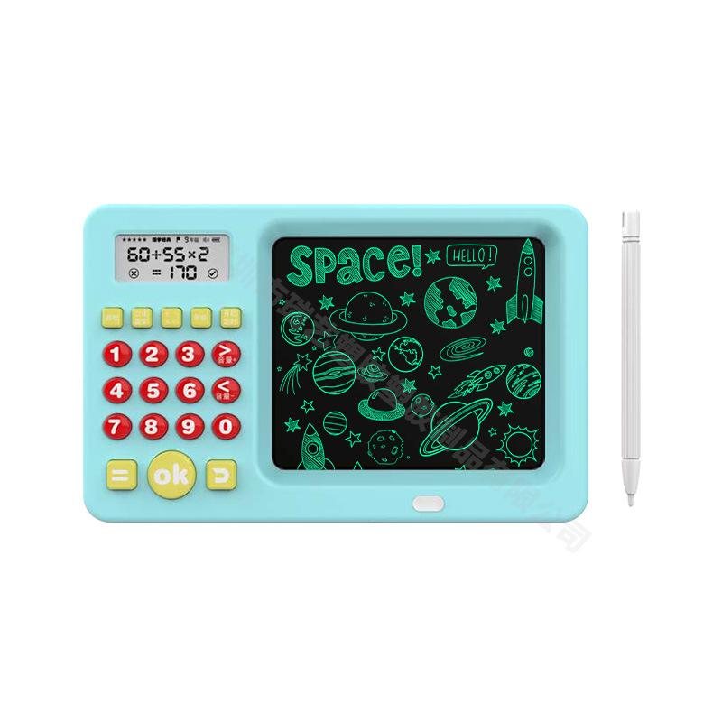 Calculator Handwriting Tablet for Children Intelligent Early Education Learning Machine Educational Multifunctional Drawing Board LCD Handwriting Tabl