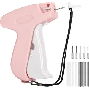 Stitch Gun Quick Clothing Fixer Mini for Clothes Quick Stitch Sewing Gun for Quilting Hemming Tagging Gun with 5 Fine Needles 500 Black & 500 White Micro Fasteners