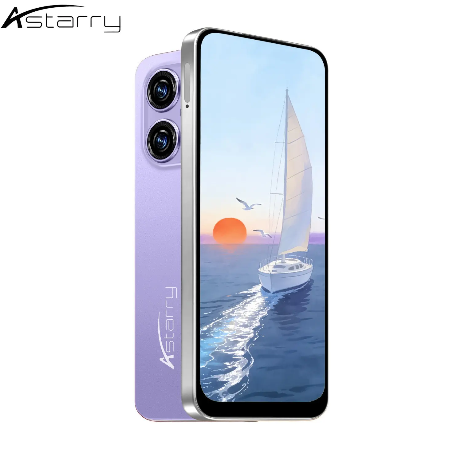 Astarry- 16 Pro Max Smartphone, 6.93-inch HD Display, Dual SIM Dual Standby, 4100mAh Battery, Android 10, 4GB RAM, 64GB Storage, Face Recognition, GPS, Bluetooth & WiFi Supported
