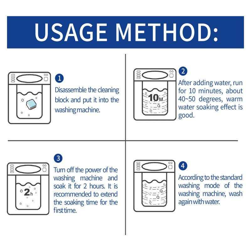 Washing Machine Cleaner Descaler,12pcs/24pcs Deep Cleaning Tablets Degreaser for Front Loader & Top Load Washer,Clean Inside Drum & Laundry Tub Seal Tool for Home Dormitory Laundry Room,Degreasers for front-loading and top-loading washing machines