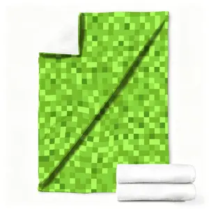 Minecraft Grass Block Blanket, Ultra Soft Flannel Pixel Blanket, Multi-Use Blanket for Bedroom, Sofa, Office, Car, Outdoor, Holiday Gift