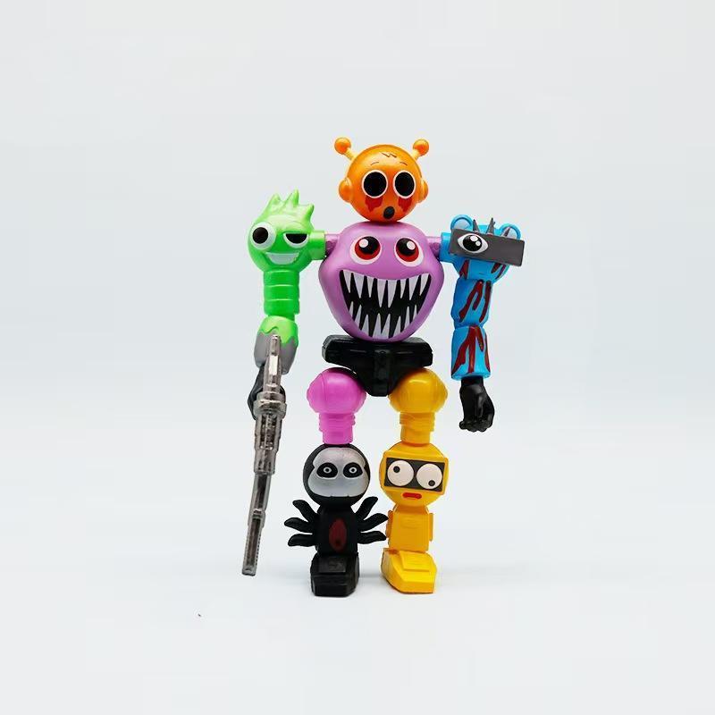 Multi-Colored Rhythm Box Jointed Robot Figure, Poseable Collectible Model, Durable PVC, Home Decor, Holiday Gift, Fashion Game Fans