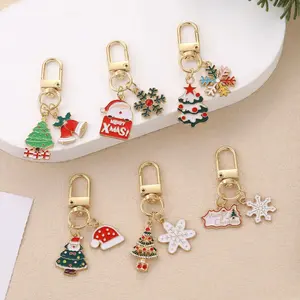 6-Piece Pocket Keychain Set—An ideal employee appreciation gift for colleagues (bulk pack) featuring Christmas-themed designs. Crafted from high-quality resin, the set includes a variety of festive shapes such as Santa Claus, Christmas trees, bells, snowf