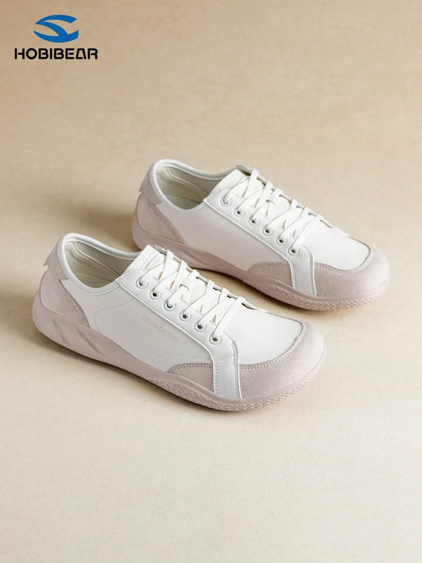 Hobibear Women's Barefoot Shoes, Zero Drop Lightweight Wide Toe, Ultra-Thin Soft Leather Flat Shoes, Comfortable and Stylish Footwear
