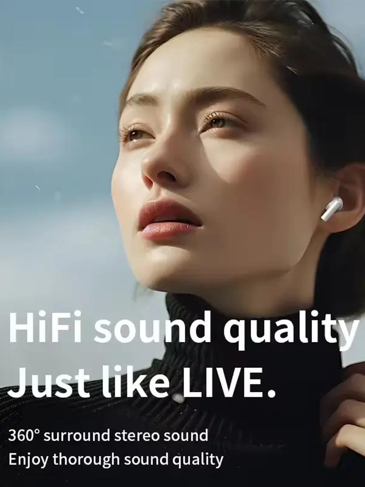 Wireless In-ear Headphones Bluetooth Earbuds with Noise Cancelling 20H Long Playtime for Pad Phones Workout Sports