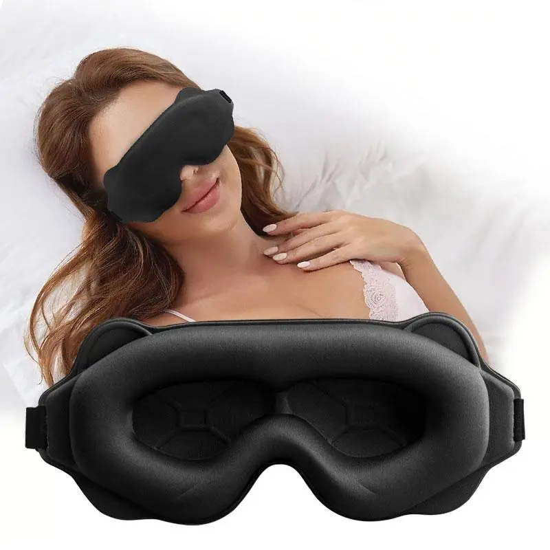 3D Advanced Eye mask for Sleeping Ultra Delicate Soft Skin Friendly Eye mask 100% Blackout Sleep Eye Mask for Sleep, Eyelash Extension Sleep mask backtoschool
