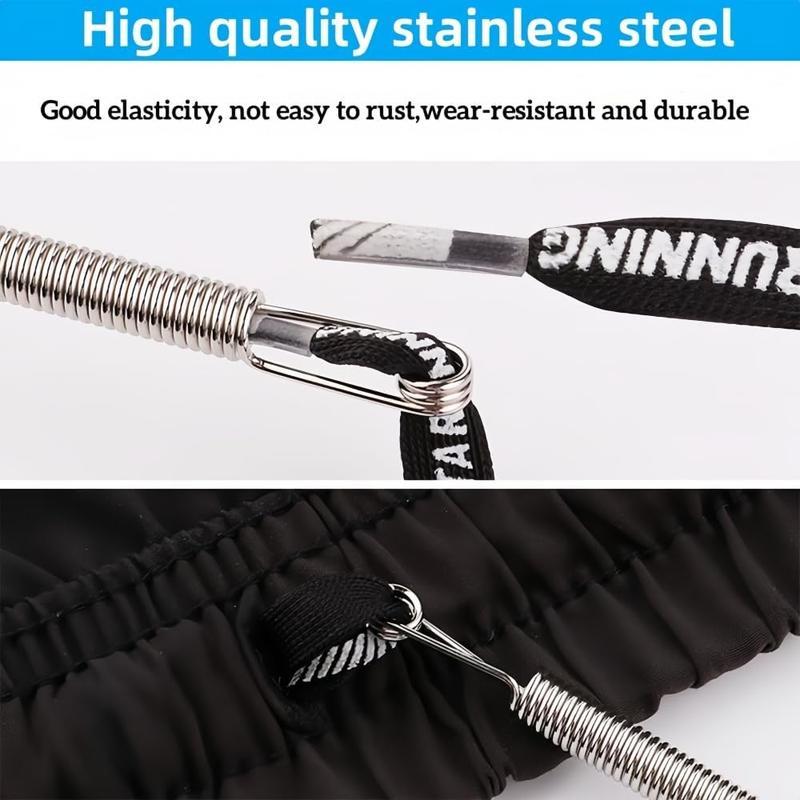 5 count Spring Loop Threader Tool with Rope Threader Clip, Elastic Drawstring Puller for Hoodies, Pants, Jackets and Sweatpants