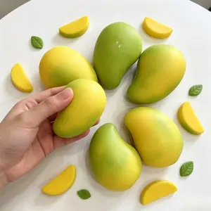 Will change color Stress Relief Toy Mango Squishy Ball  Rebound Decompression Fidget Toy Anxiety Relief ASMR Release Stress