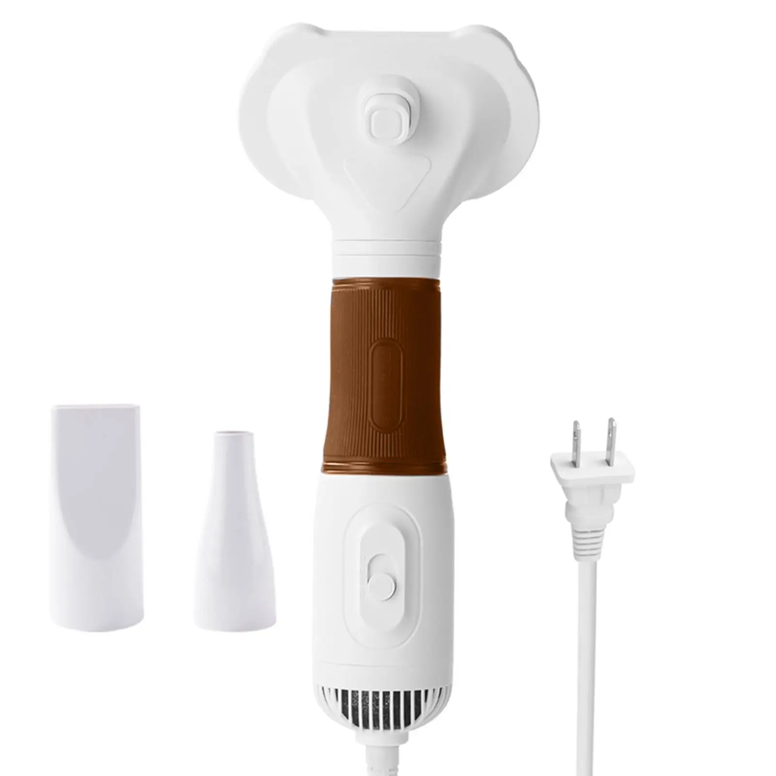 Pet Hair Dryer with Slicker Brush Low Noise 600W 3 Temperature Adjustable 3 in 1 Grooming Dog Blow Dryer for Cats