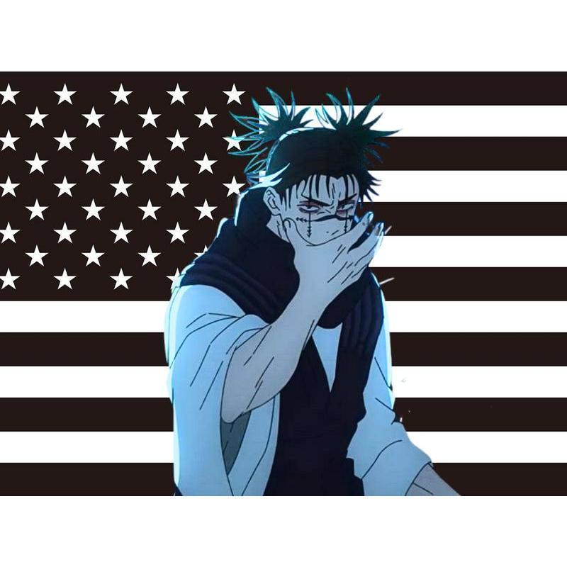 Pink anime Choso Tapestry, Fun Anime JJk Art Prints Poster Wall Decor Tapestry, for Clubs Bars University Dormitories Living Rooms Bedrooms  Decoration Photo Cotton Linen Decorative Light Home Goods