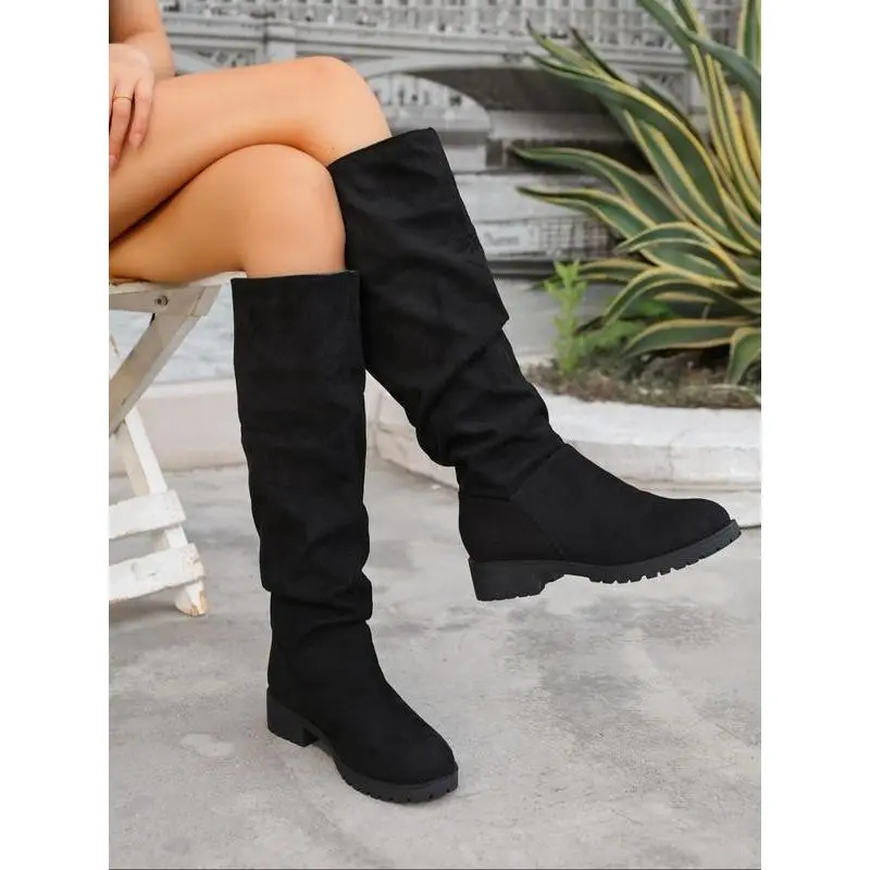 Women's new fashion trend imitation fur fleece lined winter boots, casual simple and versatile warm and comfortable design, outdoor walking boots, women's boots for cold weather, suitable for daily wear on various occasions, a must-have for gifts