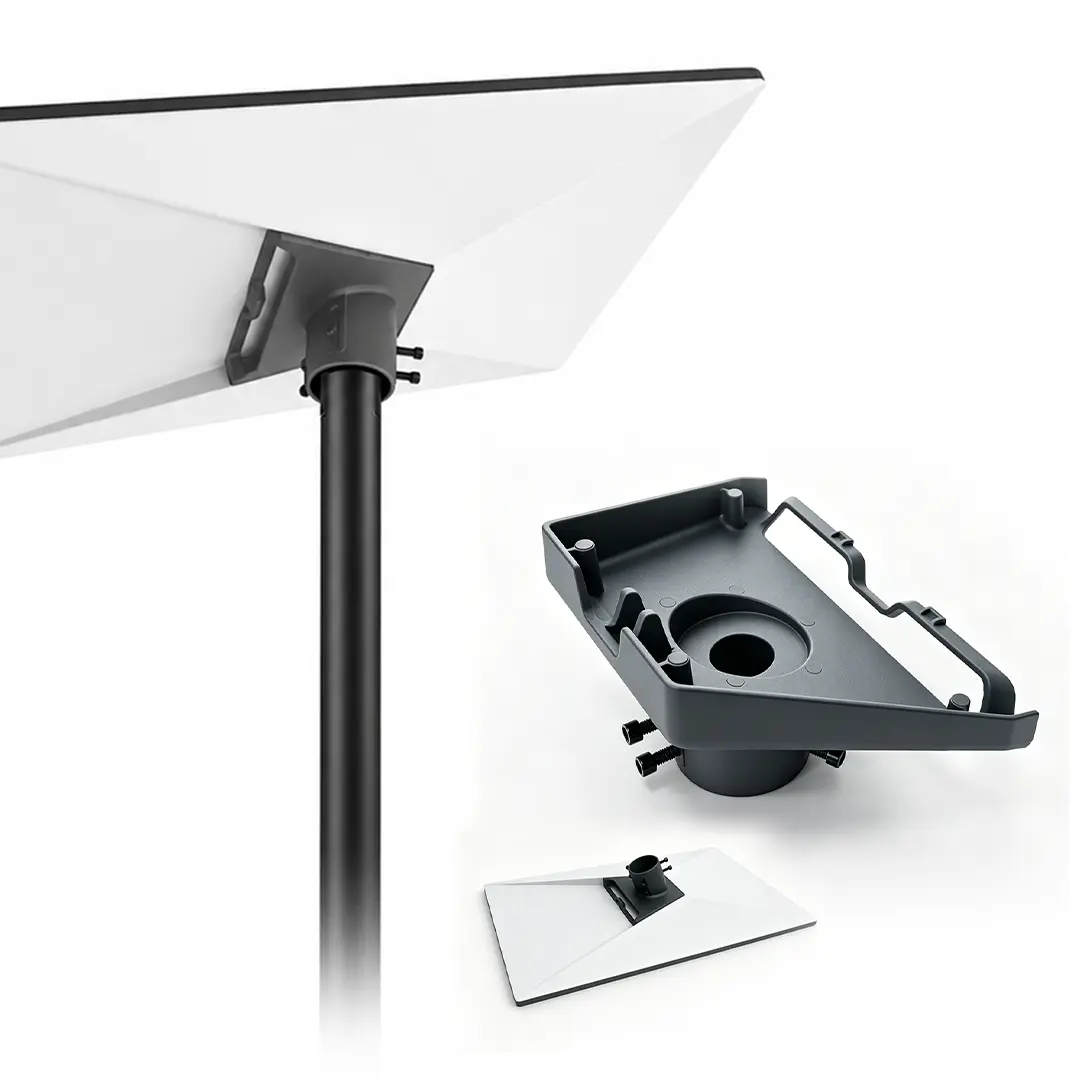 Starlink Gen3 Aluminum Alloy Mount Base, Pole Mount Adapter for RV Home Outdoor Installation