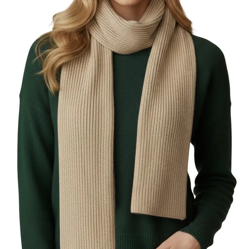 Women's Winter Warm Scarf | Soft Knit Wrap | Autumn Wool Pashmina | Travel Accessory