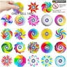 14-Piece Mini Colorful Fidget Spinner Toy Set, Durable Plastic Spinners for Kids Aged 6+, Fidget Stress Reliever, Classroom Prizes, Party Gifts, Unisex Holiday Pack