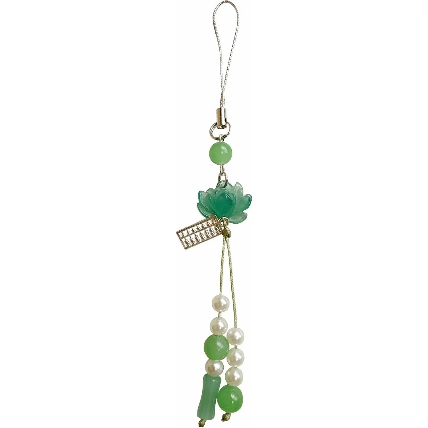 Cute Flower Phone Charm Lotus   Beaded Camera Phone Strap Bag Charms Y2K Accessories