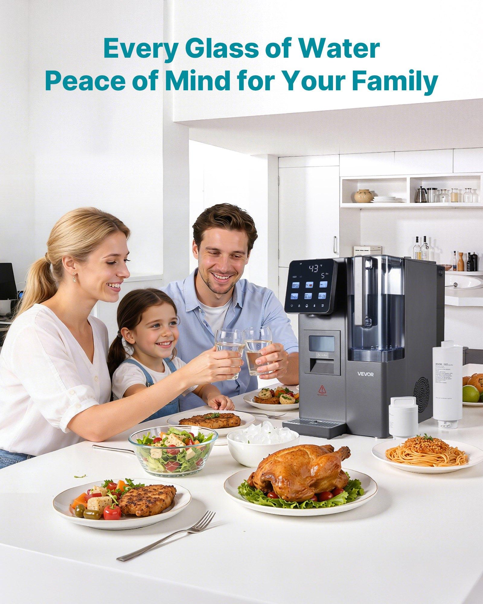 VEVOR 6-Stage RO Composite Filter – Reverse Osmosis Water Filter Cartridge Replacement, Blocks Impurities & Adsorbs Odors, Compatible with VEVOR X811B Ice Maker Water Dispenser