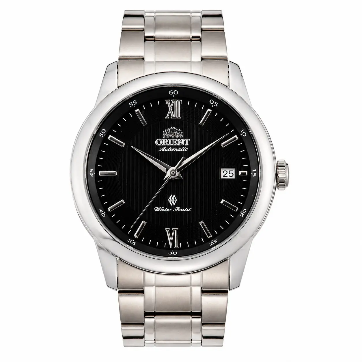 ORIENT Men's Automatic Mechanical Watch - Japanese Self-Winding Movement, Vintage Roman Numeral Dial, Date Display, 50M Water Resistant, Genuine Leather/Stainless Steel Bracelet - Business Casual Gift for Men