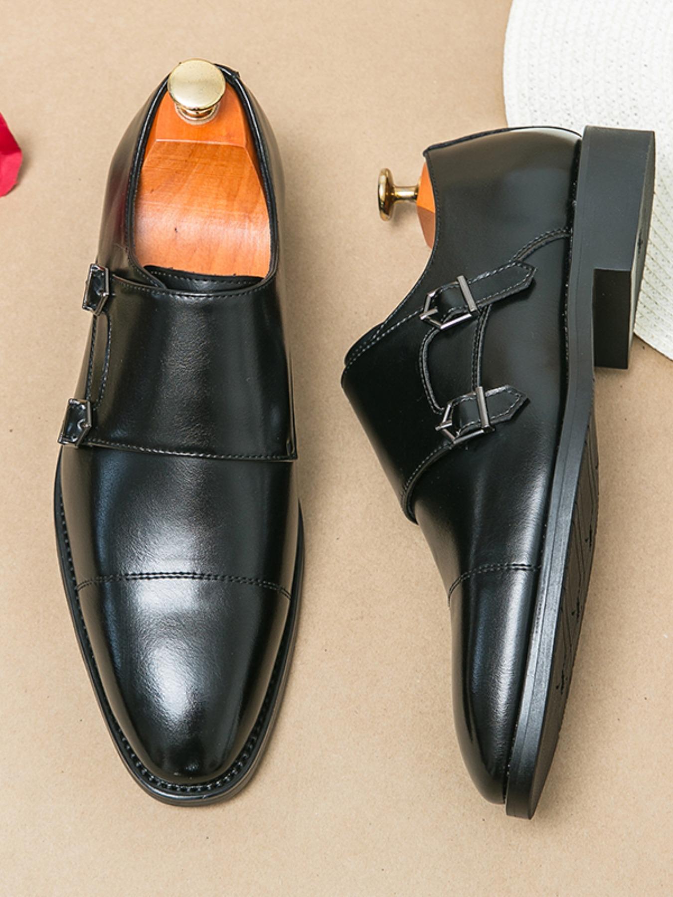 Men's Business Formal Dress Shoes, Fashionable Pointed Toe Shoes for Work Office, Male All-match Commuter Shoes for Daily Wear, Boy