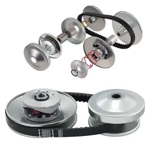 【DealsForYouDays】VEVOR Go-Kart Torque Converter, 3/4" Go-Kart Clutch Kit, 30 Series Asymmetrical Driver Pulley Replacement with Drive Belt, for 2-8 HP Small Engines, Replace Comet 219552, Manco 5957, Yerf Dog Q43201W