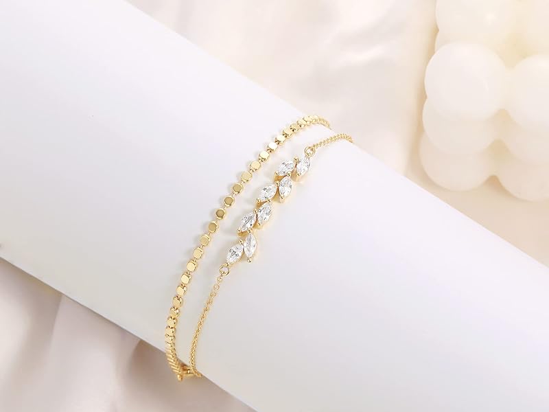 Tewiky Anklets for Women Waterproof Layered Leaf Cuban Chain Anklets Set Summer Beach Anklets for Women Teen Girls Jewelry Gifts dealsforyoudays Tewiky Anklets for Women Waterproof Layered Leaf Cuban Chain Anklets Set Summer Beach Anklets for Women Teen Girls Jewelry Gifts dealsforyoudays