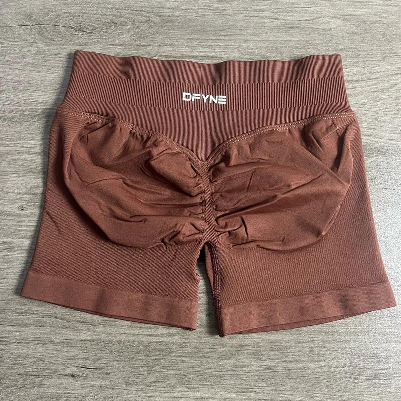 DFYNE Low-Rise Seamless Yoga Hip-Lifting Fitness Cycling Elastic Fitness Shorts