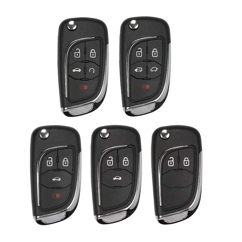 2/3/4/5 Buttons Modified Flip Remote Car Key Shell Case Replacement For Opel Astra Insignia Buick Encore HU100/HU43 Uncut Blade