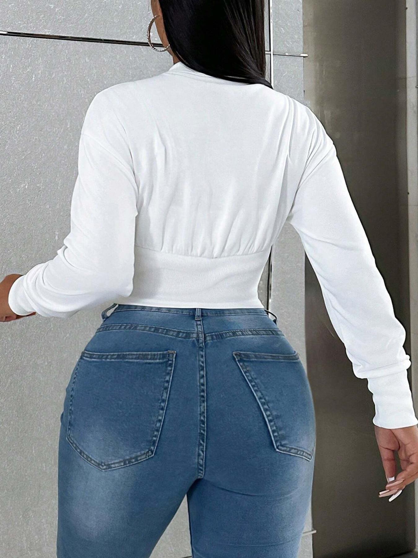 Women's Single Button Casual Fitted Long Sleeve Jacket, Stylish Daily Wear Outerwear, Perfect for Spring & Fall Seasons