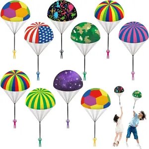 10 Pcs Parachute Toys for Kids, Outdoor Flying Toys Men for 3-10 Year Old Boys, Easter Basket Stuffers Valentines Gifts 2026 Party Favorsfidget toys