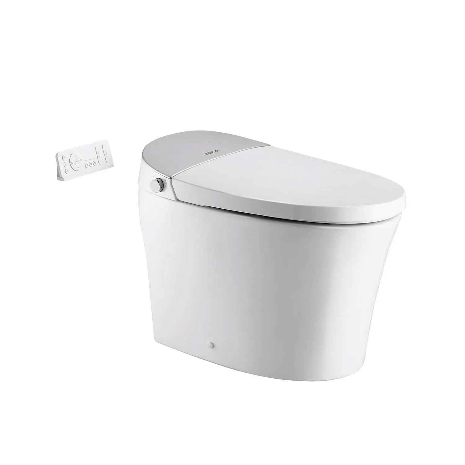 Smart Toilet, Air Drying, Elongated Smart Toilet with Heated Seat, Clean Nozzle and Auto Freshening System, Easy Operated Toilet with Remote Control LED Digital Display, Fits for Bathrooms