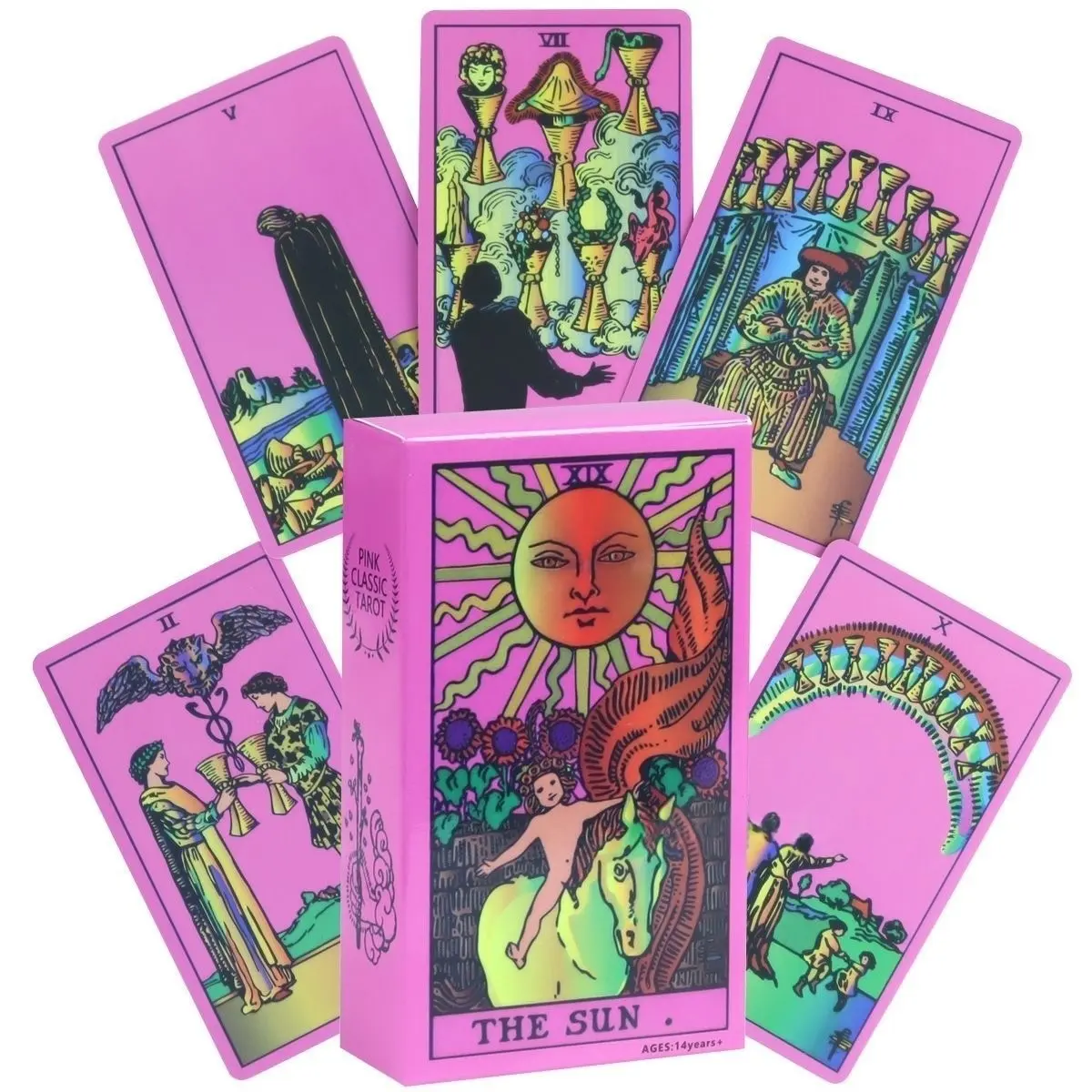 Classic Tarot Cards, 78 Pieces, Ideal for Beginners and Professionals, Perfect Gift for Holidays, Card Game and Divination Tool, Tarot Reading