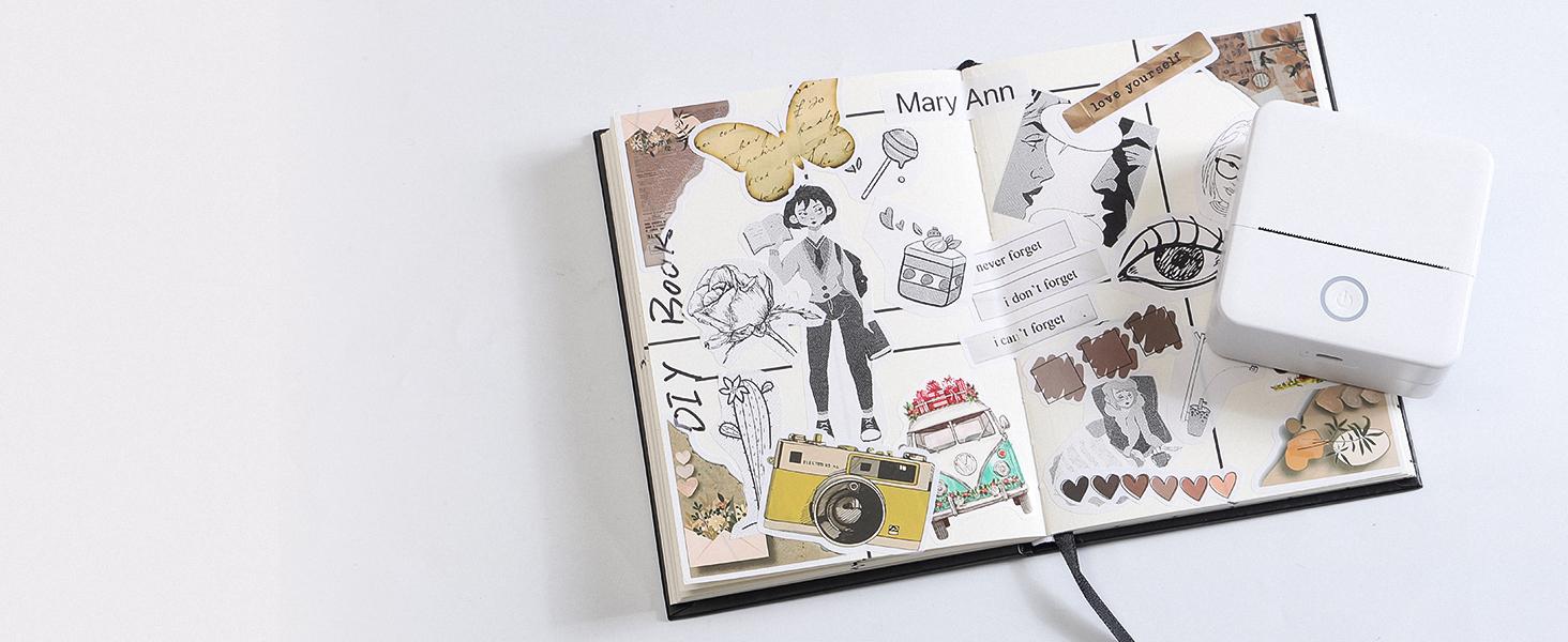 Print Pods Mini Printer, Thermal Inkless Sticker Maker With 10 Rolls Printing Paper, Pocket Printpod For Phone, Portable Printer For Notes, Flashcards, Journal, DIY, Compatible With iOS & Android Print Pods Mini Printer, Thermal Inkless Sticker Maker With 10 Rolls Printing Paper, Pocket Printpod For Phone, Portable Printer For Notes, Flashcards, Journal, DIY, Compatible With iOS & Android