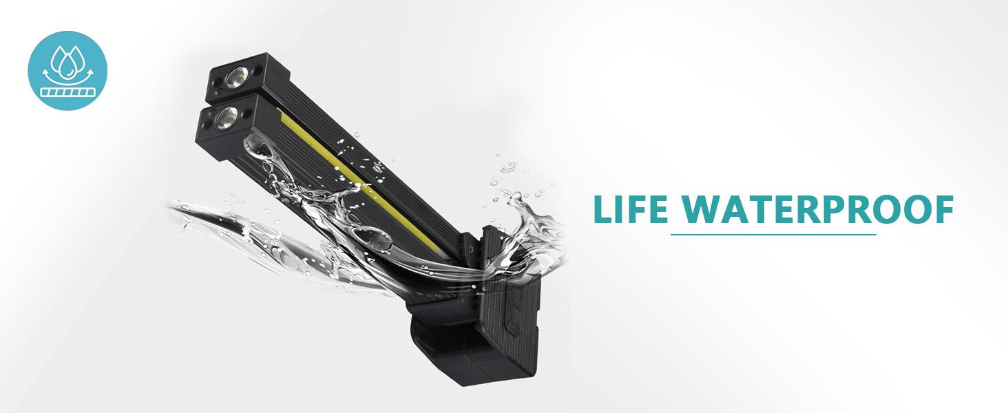 Gym Lamp, Portable Gym Lighting for Posing, Magnetic Work Light Rechargeable, Gift for Men/Women, 180 °   Rotate Foldable with Hang Hook Camping Lamp, USB Power Bank LED Handheld Flashlight-Black