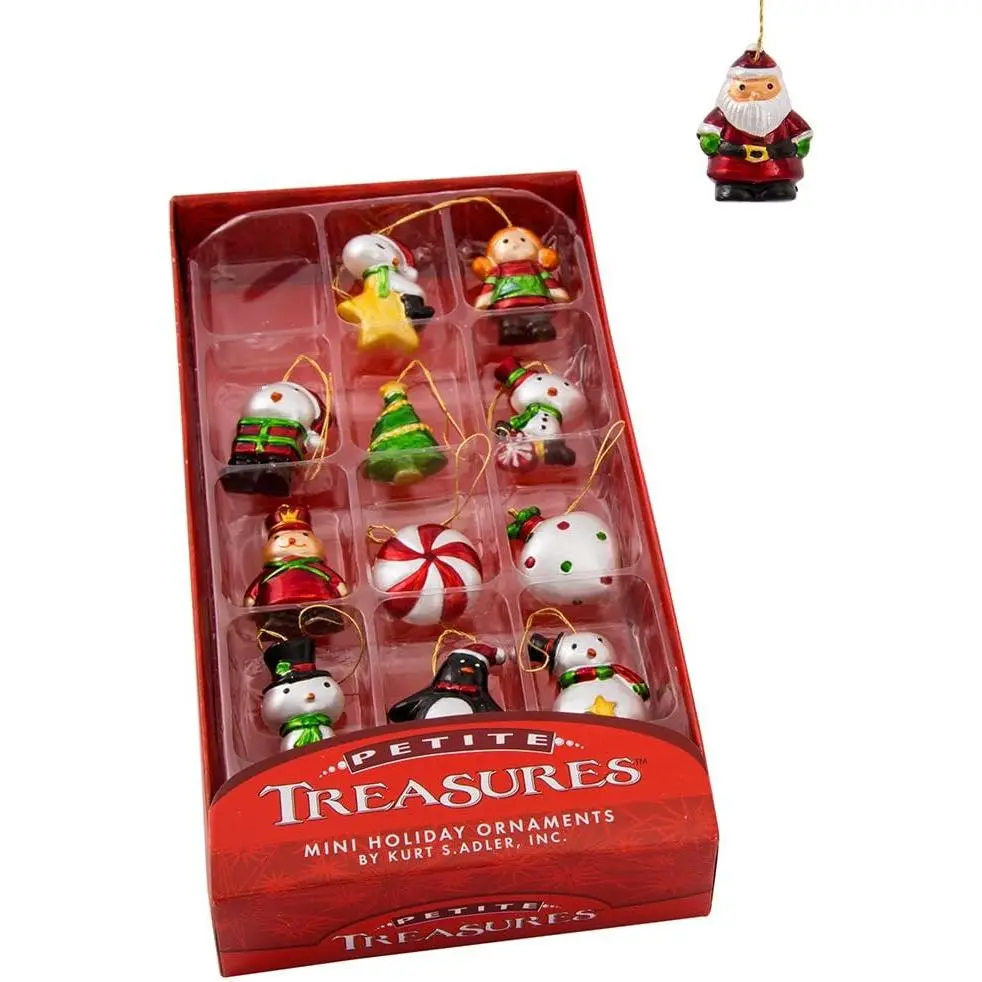 H9551 1.25" Petite Treasures Mini Ornament Set of 12