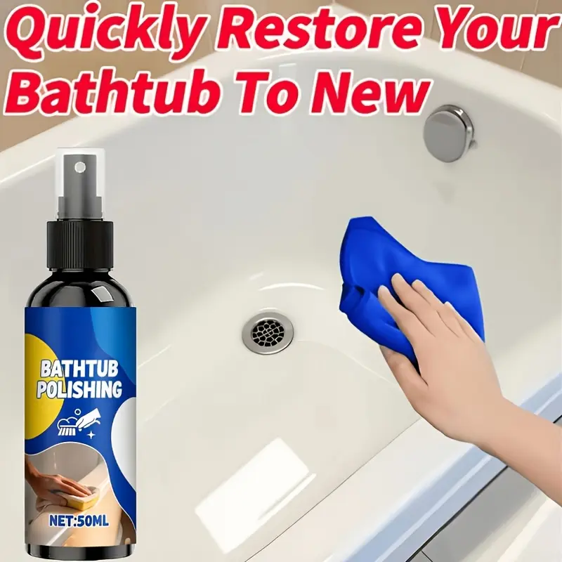 Professional powerful bathroom rust remover spray | fast, effective and non abrasive, deep decontamination and yellowing, instant gloss recovery, mild formula suitable for bathrooms and toilets