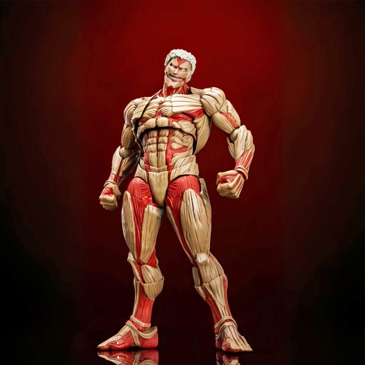 In stock Kaiyodo Armored Titan Action Figure Revoltech AMAZING YAMAGUCHI Yoroi No Kyojin Attack on Titan Anime Figures Toy GiftS