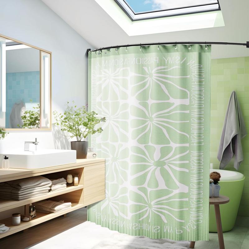 Curved Shower Curtain Rod, 43-78 Inches Adjustable Shower Curtain Rod, Rustproof, Round Extra Wide Shower Rod for Bathroom, Bathtub, Stall, Need to Drill,Black