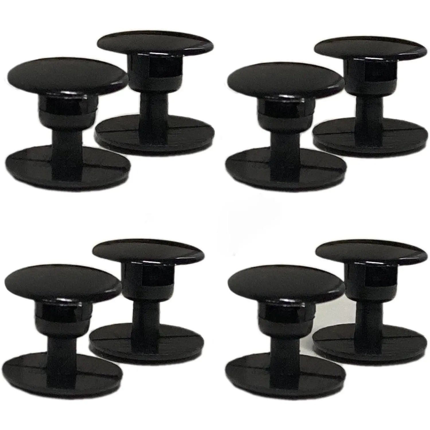 8 Sets of 16mm Functional Sturdy Clips Rivets, Black Button Rivets for Clog Beach Shoe Strap Repair, Sewing Accessories for Beach Shoe Maintenance