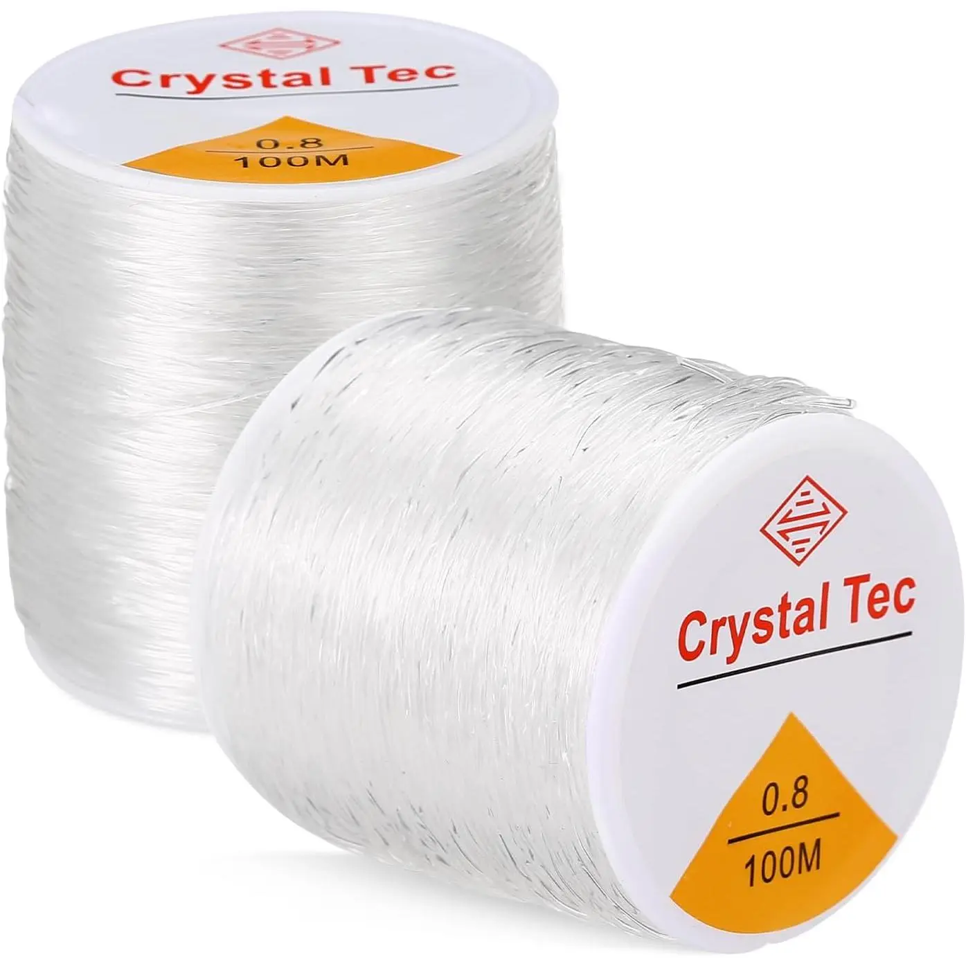 656ft 0.8MM Elastic String for Bracelets, 2 Rolls