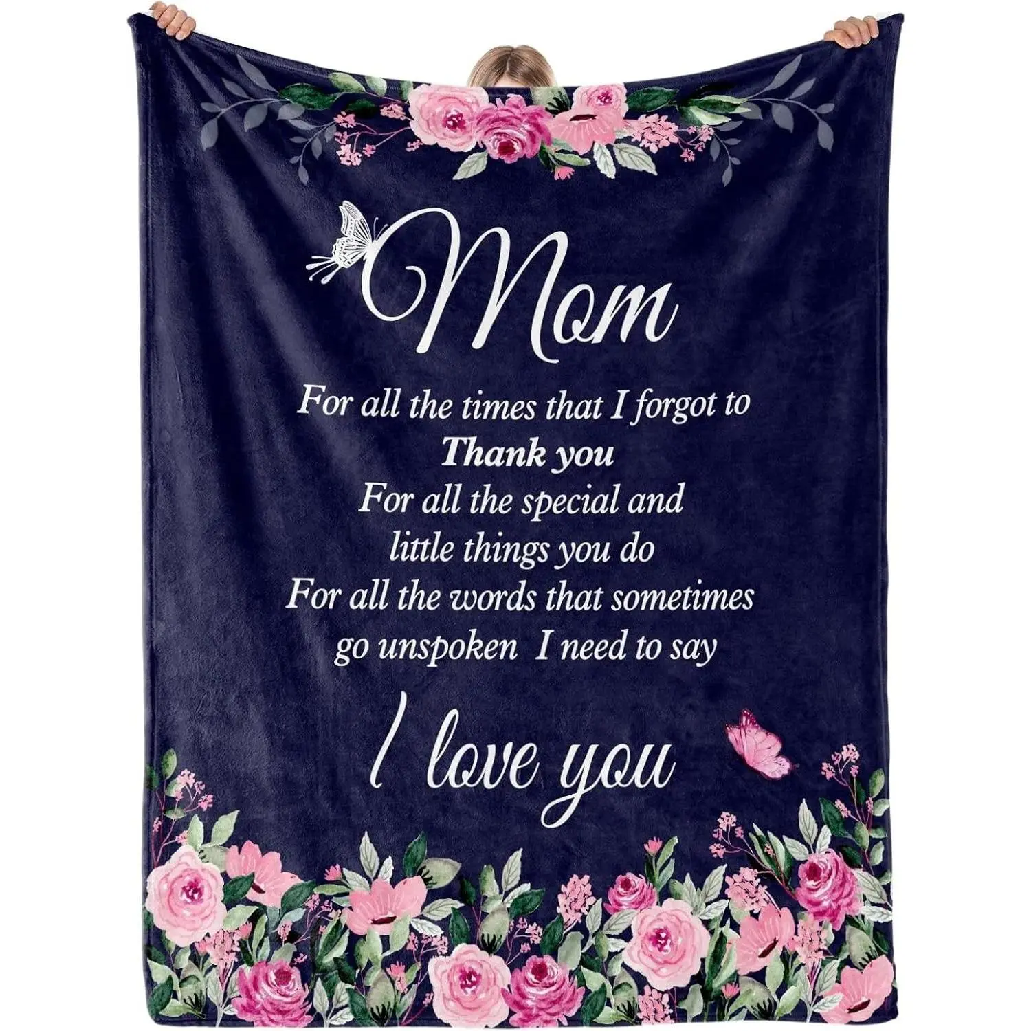 Flannel Throw Blanket - Wrinkle Resistant, Breathable, Soft Mom Gift for Sofa, Sleepovers, Travel Outdoor Warm Cover, Cozy Setup