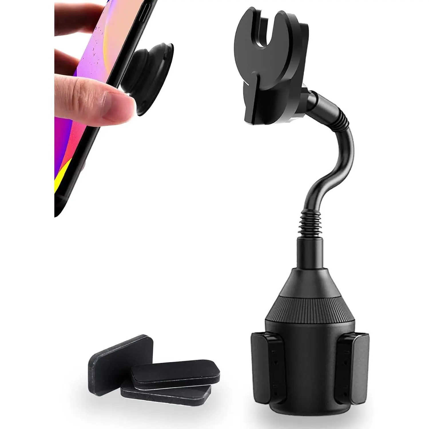 Phone Holder for Pop Socket,  Cup Holder Phone Holder Compatible with Popsocket Mount for , Flexible Gooseneck  Mount for Pop Mount Fits  Samgsung and Any Smartphones