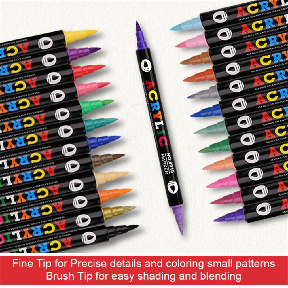 24/120 Color Acrylic Paint Markers, Art Markers Set, Dual Tip Set of 12-60 Pieces, Ideal for Rock Painting, Canvas, Wood, Glass, Ceramic, Fabric, Plastic 24/120 Color Acrylic Paint Markers, Art Markers Set, Dual Tip Set of 12-60 Pieces, Ideal for Rock Painting, Canvas, Wood, Glass, Ceramic, Fabric, Plastic