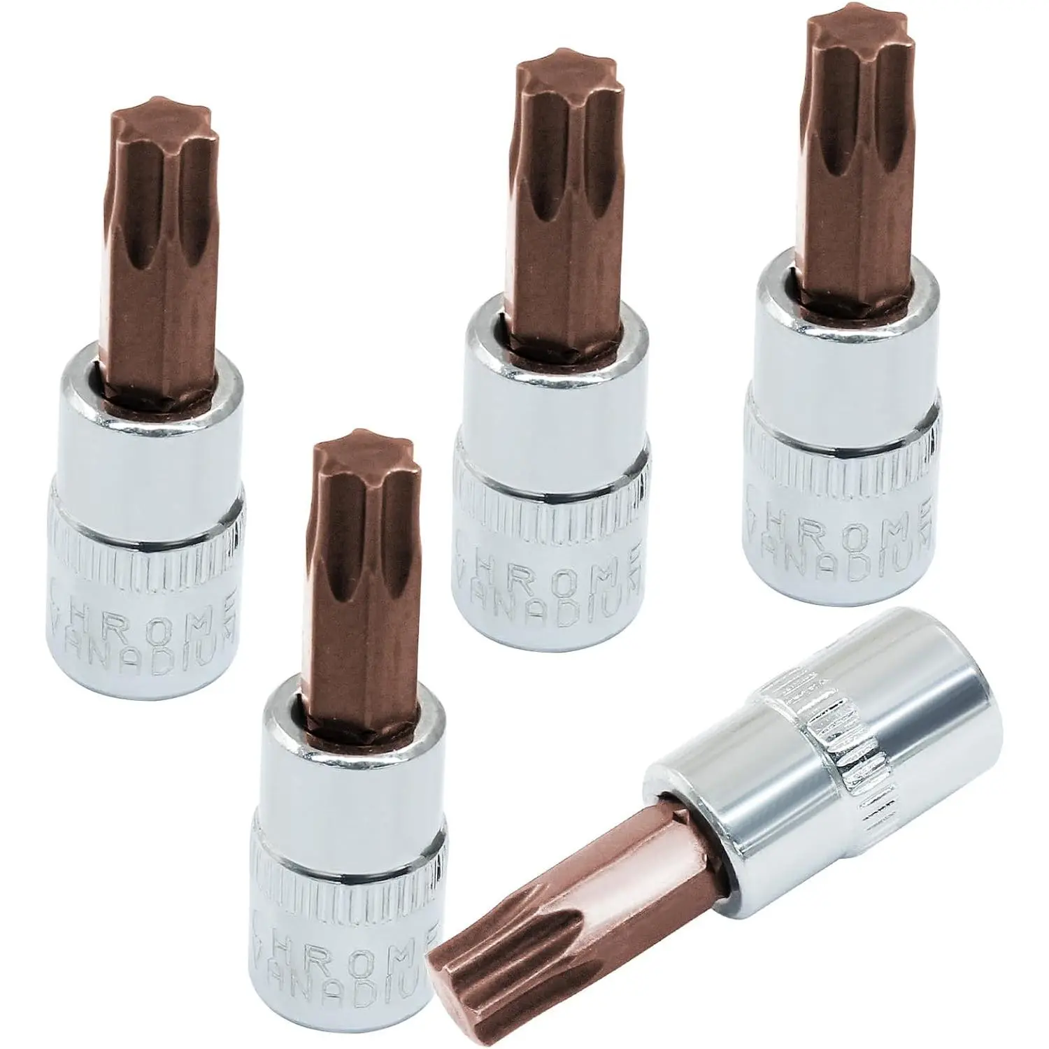 T40 Torx Bit Socket 1/4" Drive 5 count 37mm T40 Torx Bit Socket 1/4" Drive 5 count 37mm