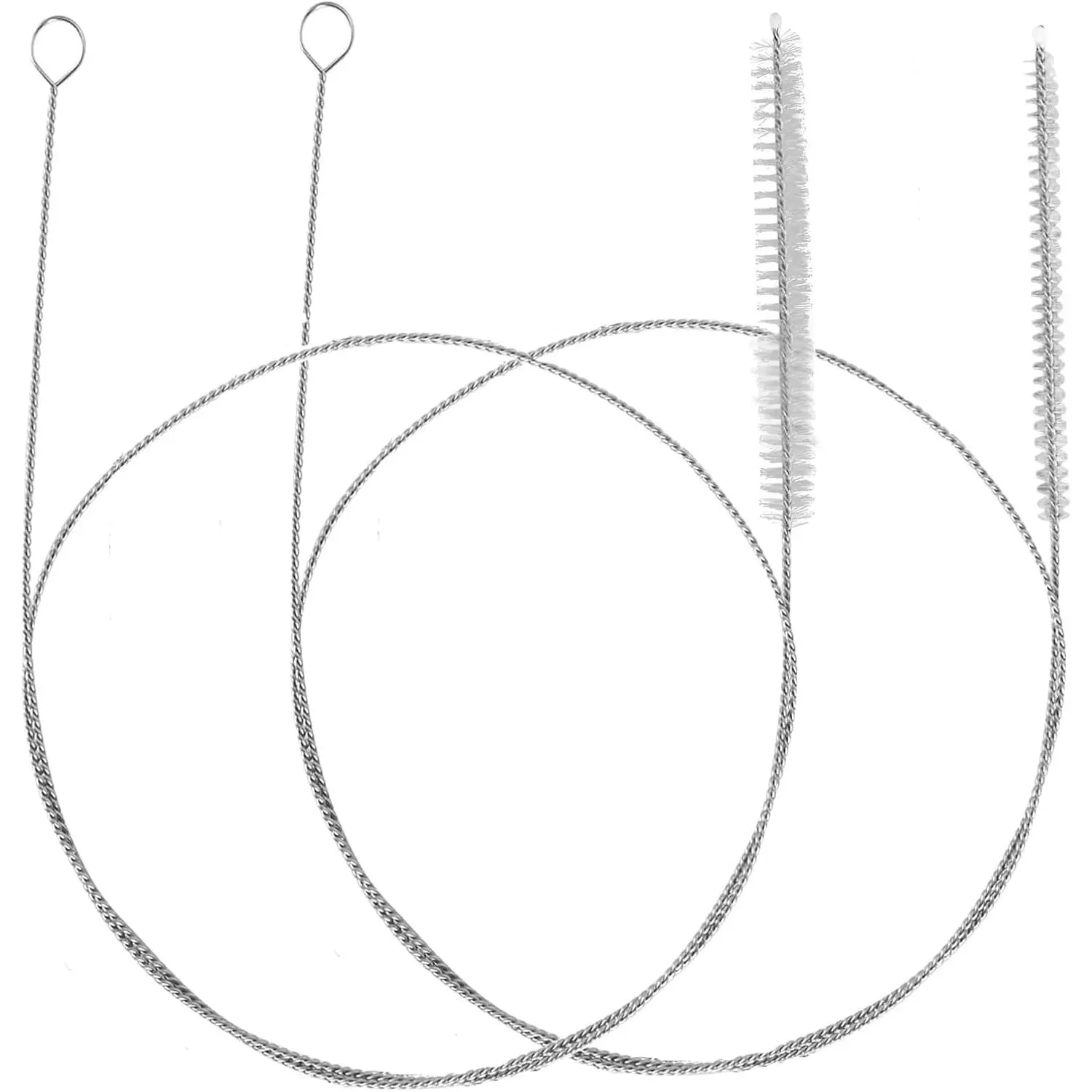 2 Pack 40 Inch  Size Straw Cleaner Brush, Flexible Pipe Cleaner for AC &  Sunroof Drain Clog Removal