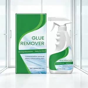 Adhesive Remover Spray for Home Glass Window Sticker Residue Cleaner Multi Surface Glue Remover Odorless Fast Acting Spray Bottle